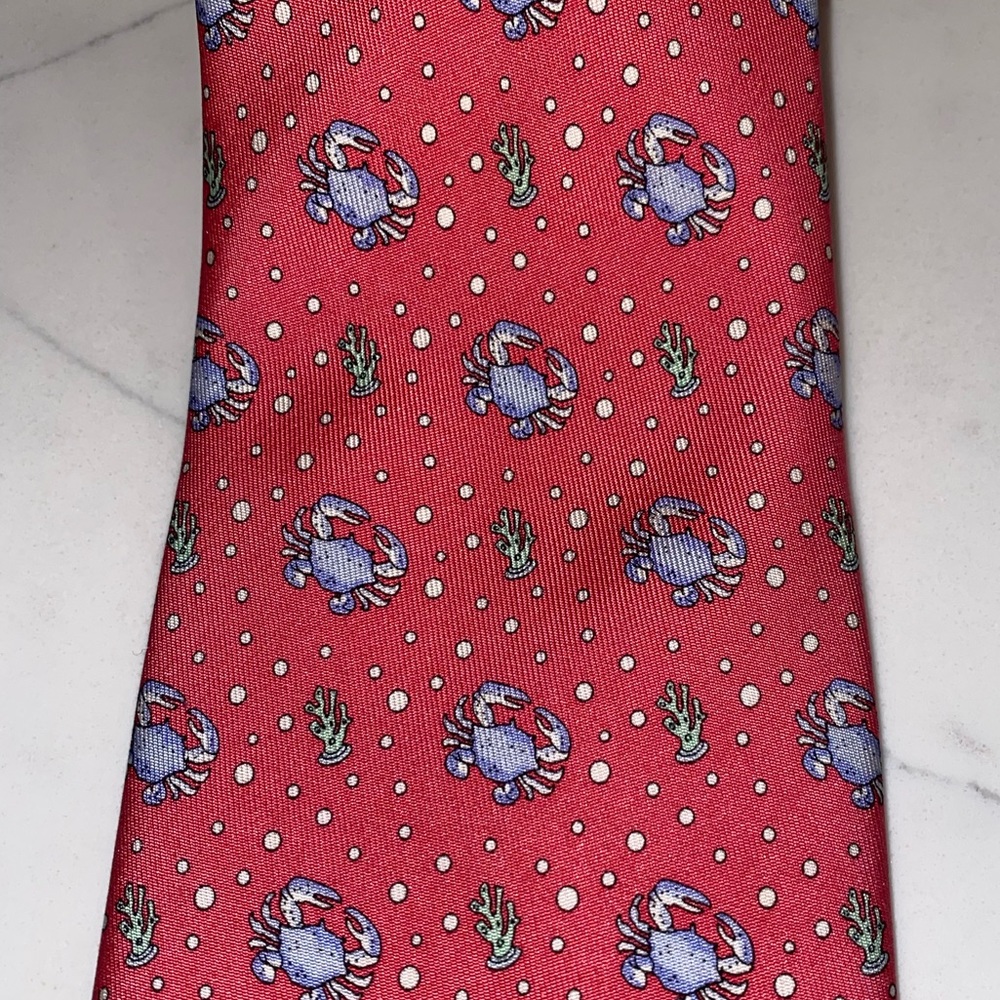 Vineyard Vines Silk Crab Tie